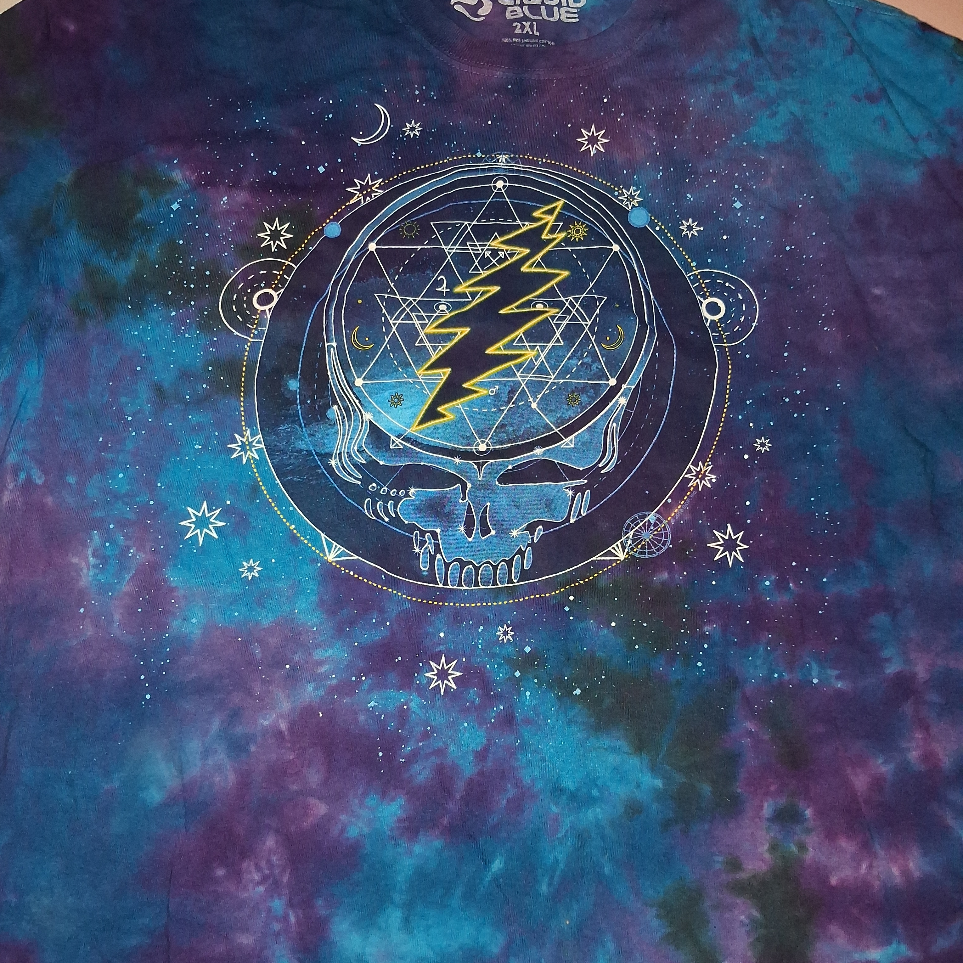 Grateful Dead-Mystical Stealie-Syf-Tie Dye 2xl